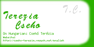 terezia cseho business card